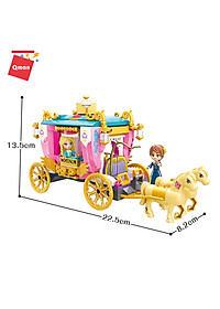 Đồ chơi xếp hình Xe ngựa hoàng gia dành cho bé gái Qman 2614