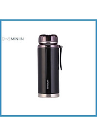 Bình Giữ Nhiệt Kim Cương Inox 304- Chống Rỉ Set, Nắp Đậy Chặt, Giữ Nhiệt Nóng Lạnh Tốt 6- 8h, Quai Đeo Chắc Chắn, Thiết Kế Sang Trọng, Màu Sắc Thanh Lịch, Tiện Lợi, Pha Lọc Trà, Hàng Chính Hãng MINIIN