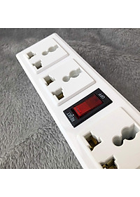 Ổ cắm Điện Quang ĐQ 003A-04-2M (6 lỗ 3 chấu dây 2 mét)