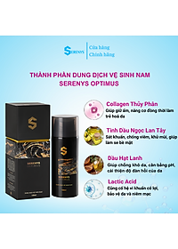 Combo 2 Gel vệ sinh nam Serenys Optimus 120ml - Dung dịch vệ sinh phụ khoa nam giới