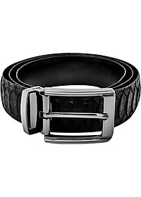 Thắt Lưng Nam Da Trăn VIP Đầu Kim Huy Hoàng HT4327 - Đen