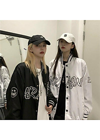 Mua Áo Bomber unisex áo khoác dù nam nữ mặc được, 2 màu Đen Trắng, from to đại, áo khoác dù bóng chày ulzzang phong cách hàn quốc - Màu trắng - Mua Áo Bomber Unisex Áo Khoác Dù Nam Nữ Mặc Được, 2 Màu Đen Trắng, From To Đại, Áo Khoác Dù Bóng Chày Ulzzang Phong Cách Hàn Quốc - Màu Trắng -