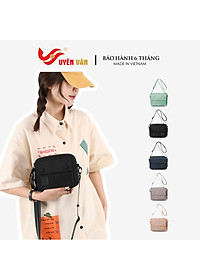 Túi đeo chéo nữ vải dù chống trượt nước thời trang hàn quốc kiểu hộp ngang đáng yêu DRU - Hàng Chính Hãng