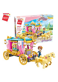 Đồ chơi xếp hình Xe ngựa hoàng gia dành cho bé gái Qman 2614