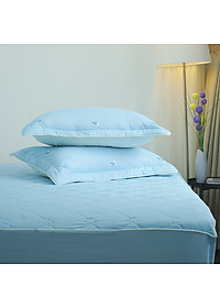 Bộ ga giường chần bông KBedding by Everon KMTS 107 Microtencel Xanh nhạt (4 món)