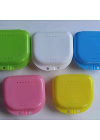 Hộp đựng khay niềng răng, hàm duy trì, chỉnh nha, máng nha khoa tiện lợi nhiều màu