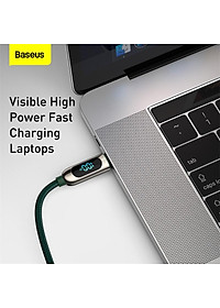 Cáp sạc nhanh C to C màn hình LED PD 100W Baseus Display Series CATSK-C01- Hàng chính hãng.