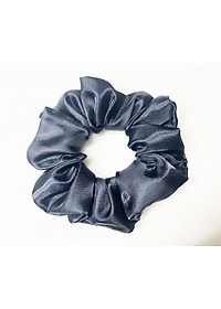 Dây cột tóc srunchies mẫu mới màu đen huyền