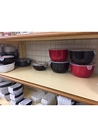 Hộp nhựa Nakaya 1.1L dùng để hâm nóng & nấu nướng thức ăn trong lò vi sóng ( Hộp tròn giao màu ngẫu nhiên ) - made in Japan