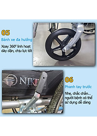 Xe lăn tay cơ bản cho người già, Nhiều mẫu lựa chọn - Hàng chính hãng NIKITA