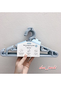 Set 10 chiếc móc áo mỏng trẻ em Hara 185 hàng cao cấp - giao màu ngẫu nhiên