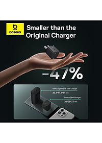 Bộ cốc sạc nhanh kèm cáp C to C Baseus Super Si Quick Charger 1C 25W Sets（PD/ QC3.0 Quick charger, With Cable) dùng cho sam sung S20, S21- Hàng chính hãng