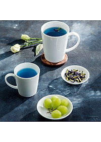 Ly/Cốc uống nước văn phòng - Ca LPV sứ trắng Long Phương