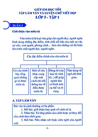 Sách Giúp Em Học Tốt Tập Làm Văn Và Luyện Viết Chữ Đẹp Lớp 5 (Tập 1)