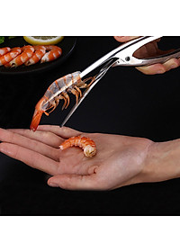 Dụng Cụ Lột Vỏ Tôm Chất Liệu Inox 304 Bền Đẹp An Toàn - Hàng Chính Hãng