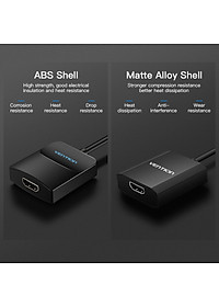 Cáp chuyển VGA to HDMI Vention dài 15cm màu đen - Hàng chính hãng