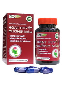 Viên Uống Bổ Não HOẠT HUYẾT DƯỠNG NÃO Domesco Hộp 60 Viên - Hỗ Trợ Tăng Cường Tuần Hoàn Máu Não, Cải Thiện Trí Nhớ, Ngăn Ngừa Hình Thành Cục Máu Đông, Giảm Đau Đầu, Hoa Mắt, Chóng Mặt
