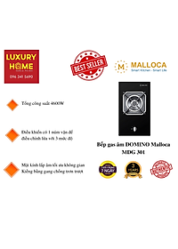 (Hàng chính hãng) Bếp gas âm DOMINO Malloca MDG 301 – Công suất 4600W, Mâm đốt Sabaf Ý
