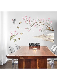 Decal dán tường cành hoa đào SK9286 ZooYoo