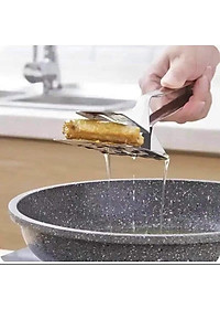 Kẹp inox gắp thức ăn - xẻng lật thực phẩm chiên đồ ăn bằng inox 304