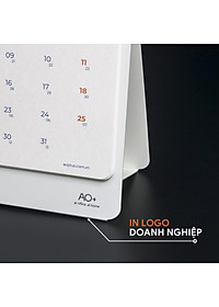 Lịch để bàn 2026 AO+ bản giới hạn có lịch âm in họa tiết hoa văn vốn cổ AA625