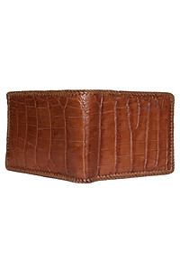 Ví nam da cá sấu đan viền bụng nhiều màu HJ92254-2711-2712-2713-2715 