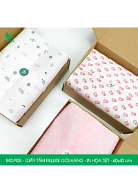 MGPI05 - Combo 50 tấm giấy Pelure gói hàng in họa tiết - 60x40 cm