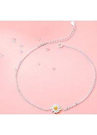 Lắc tay nữ thời trang LT86 xinh xắn hình hoa cúc S925