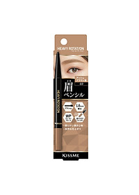 Bút Chì Sáp Kẻ Lông Mày Chống Trôi Lõi Siêu Mịn Kissme Heavy Rotation Eyebrow Pencil (0,09 G)