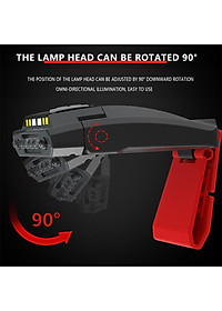 Đèn pha Gồm 10 bóng đèn LED có sạc USB. Khả năng chống nước IPX5 có thể kẹp vào mũ phù hợp đi câu cá, cắm trại