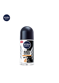 Lăn Ngăn Mùi NIVEA MEN Black&White Ngăn Vệt Ố Vàng Vượt Trội - Hương Mạnh Mẽ (50 ml) - 85392
