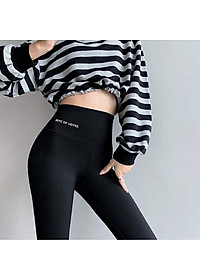 Quần Legging Nữ Dài Cạp Cao Đẹp Cao Cấp PINKAHA Nâng Mông Vải Thun Cotton Siêu Co Giãn 4 Chiều Ôm Sát