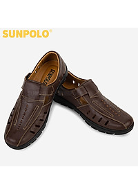 Giày Rọ Nam Da Bò SUNPOLO STA681 (Đen, Nâu)