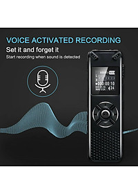 ROGTZ - Máy Ghi Âm Chuyên Nghiệp V91 Chip Xử Lý ATJ21275 Bộ nhớ 8Gb Loa ngoài Mic Thu Âm Kép Định dạng Nhiều chế độ ghi âm Ghi MP3/Wav Hỗ trợ Thẻ Nhớ Ngoài Màn hình LCD Pin 410mAh Thời gian Ghi 581 Giờ Mật Khẩu Bảo Vệ Hỗ trợ Đa Ngôn Ngữ - Hàng Chính Hãng