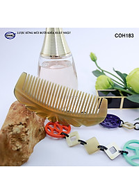 Lược sừng xuất Nhật (Size: S - 13cm) COH183 - Lược múi bưởi khía đẹp nhỏ gọn - Chăm sóc tóc