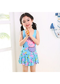 Đồ Bơi Hoạt Hình Họa Tiết Heo Hồng BB016 MayHomes Đồ Bơi Bé Gái Cute Kiểu Váy