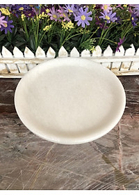 Dĩa trái cây đĩa thờ cúng đá cẩm thạch trắng