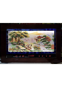 Tranh đá đèn led lịch vạn niên-Phong cảnh Sơn Thủy Hữu Tình -2085