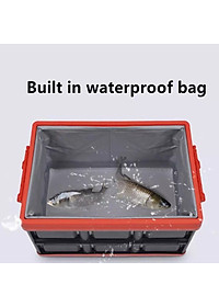 Hộp để đồ đa năng gấp gọn để cốp sau ô tô, xe hơi cao cấp dung tích 30 lít