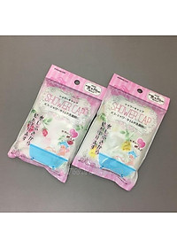 Mũ tắm bảo vệ tóc họa tiết hoa Seiwa - Hàng Nội Địa Nhật Bản