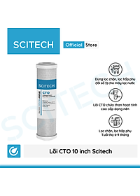 Lõi lọc nước số 3 CTO 10 inch dùng trong máy lọc nước RO, bộ lọc thô - Hàng chính hãng