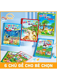 Sách tranh tô màu nước bút ma thuật thần kỳ diệu cho bé 2 3 4 5 tuổ