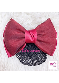 Kẹp lưới bới tóc búi tóc hoạ tiết cao cấp (2)