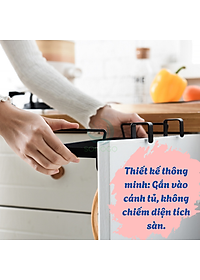 Giá Treo Túi Rác Đa Năng Gắn Cửa Tủ Bếp -Móc Treo Túi Rác Tiện Lợi Cho Nhà Bếp -Giá Đỡ Túi Rác Gọn Gàng Treo Cửa Tủ