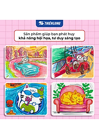 Bút lông 5/12/24 màu Cotton Candy - Hygee - Blooming - Cherry Blossom đầu Brush Thiên Long Colokit