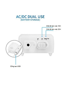 Máy sủi oxy tích điện Jebo 9950 2 vòi cao cấp, trữ điện 16- 24H, siêu bền, tiết kiệm điện.BH uy tín