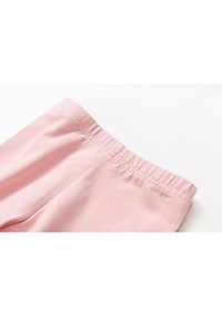 Quần legging dài cho bé gái Easy Baby họa tiết nơ, chất cotton thoáng mát cho bé từ 12-24kg (SL-037G)