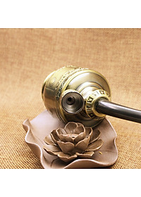 Tẩu Lọc Thuốc Lọc Khói Cực Kì Tốt- tẩu hút điêu khắc màu đồng cao cấp sang trọng, quà tặng đẳng cấp