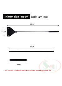 Dao cạo rêu Mufan nhôm đen, inox vệ sinh rêu tảo bám kính bể thủy sinh cá tép
