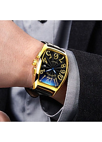 ĐỒNG HỒ NAM CƠ TỰ ĐỘNG CHÍNH HÃNG AOKULASIC DÂY THÉP ĐÚC ĐẶC KHÓA BƯỚM KÍNH SAPHIRE - CÓ LỊCH NGÀY AOK69